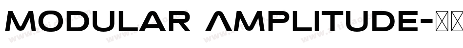 Modular Amplitude字体转换